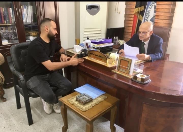 جانب من مقابلات السيد عميد كلية الطب الاستاذ الدكتور جمال القيسي