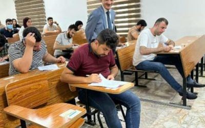 عميد كلية الطب يتفقد سير الامتحان العملي لطلبة المرحلة السادسة