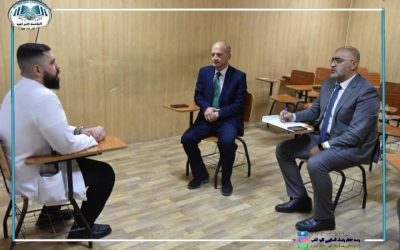 عمادة كلية الطب تشرف على سير الامتحان العملي لطلبة المرحلة السادسة