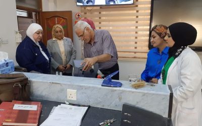 ورشة عمل في كلية الطب بالجامعة العراقية بالتعاون مع مستشفى النعمان التعليمي لمعايرة الاجهزة المختبرية وتجهيزها للعمل قبل البدء بالتطبيقات العملية للطلاب