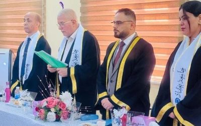 معاون عميد. كلية الطب للشؤون العلمية عضواً في لجنة  مناقشة  رسالة ماجستير. في جامعة بغداد