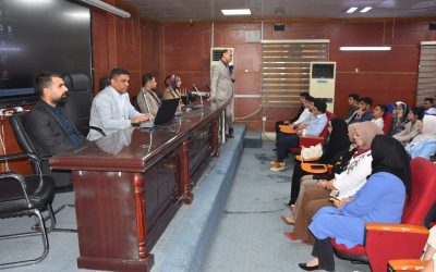 عميد كلية الطب يلتقي بالطلبة الجدد للترحيب بهم وتعريفهم بجدول الدراسات اولية