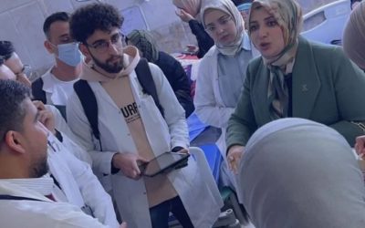 جانب من التدريب السريري لطلبة كلية الطب في مستشفى ابو غريب العام