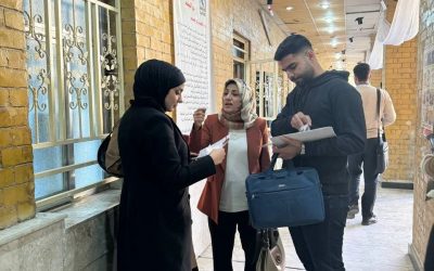 مكافحة الابتزاز الالكتروني حملة توعية ميدانية نظمتها كلية الطب