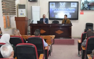مستجدات الاعتماد الاكاديمي وصف البرنامج الاكاديمي بنسختهِ الجديدة ورشة عمل نظمتها كلية الطب بالتعاون مع رئاسة الجامعة العراقية
