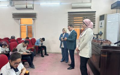 طب الجامعة العراقية تجري الامتحان التجريبي الخاص بالامتحان التقويمي لطلبة المرحلة السادسة