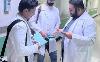 فرعي علم الامراض والادوية ينظمان حملة توعوية لمرضى الضغط والسكري بمشاركة طلبة المرحلة الثالثة