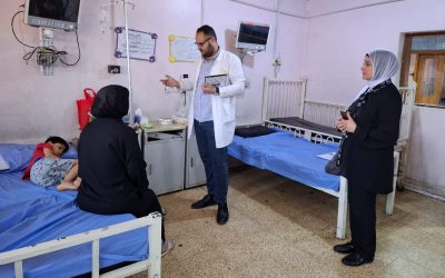 بالصور فرع طب الاطفال يختتم الامتحانات العملية السريرية لطلبة المرحلة السادسة