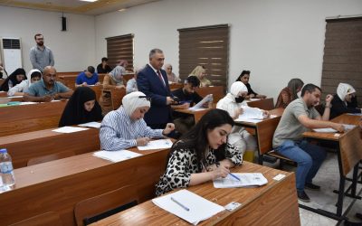 طب الجامعة العراقية تجري الامتحان التنافسي للطلبة المتقدمين للدراسات العليا