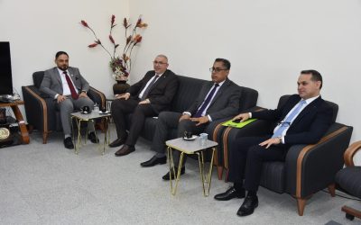 عميد طب الجامعة العراقية  يستقبل المنسق الخاص بين الجامعات التركية لفتح آفاق التعاون المشترك بين كلية الطب وجامعة ميديابول التركية  الدكتور عمر عبد الرحمن