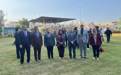 رئيس الجامعة العراقية الاستاذ الدكتور علي الجبوري يكرم فرق الكليات الفائزة بالمسابقات الرياضية