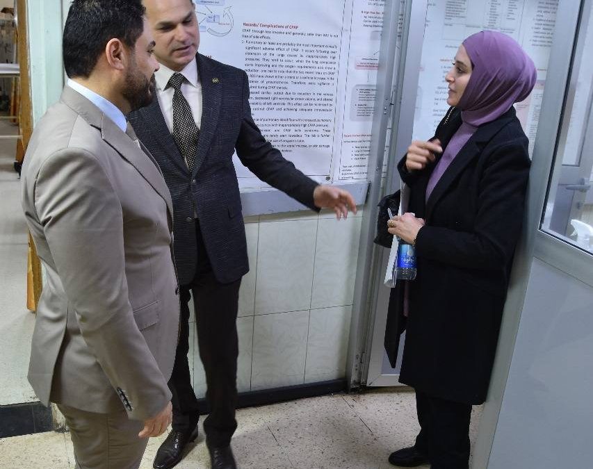 عميد كلية الطب يتفقد سير الامتحانات العملية في مستشفى النعمان التعليمي