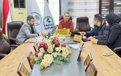 عميد كلية الطب يجتمع بكادر شعبة الحاسبة الإلكترونية لمناقشة تحديث الموقع الإلكتروني