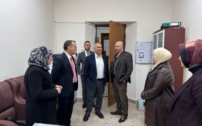 زيارة عميد كلية الطب إلى الفروع والشعب لتهنئتهم بشهر رمضان المبارك