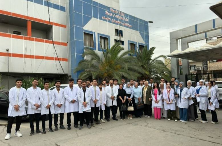 فرع الكيمياء والكيمياء الحياتية في كلية الطب الجامعة العراقية ينظّم زيارة علمية ميدانية لطلبة المرحلة الثانية إلى مستشفى النعمان التعليمي