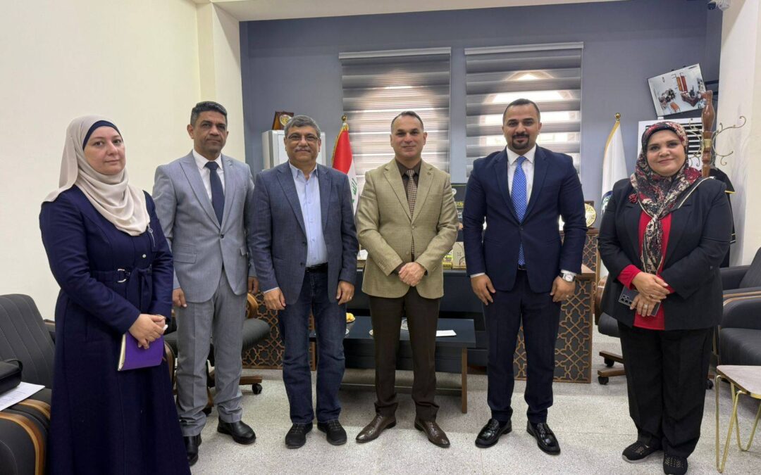 زيارة الأستاذ الدكتور نزار حدّاد إلى كلية الطب – الجامعة العراقية بصفته مقيمًا خارجيًا لمتابعة سير امتحانات الـOSCE