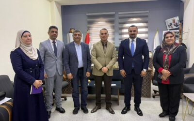 زيارة الأستاذ الدكتور نزار حدّاد إلى كلية الطب – الجامعة العراقية بصفته مقيمًا خارجيًا لمتابعة سير امتحانات الـOSCE