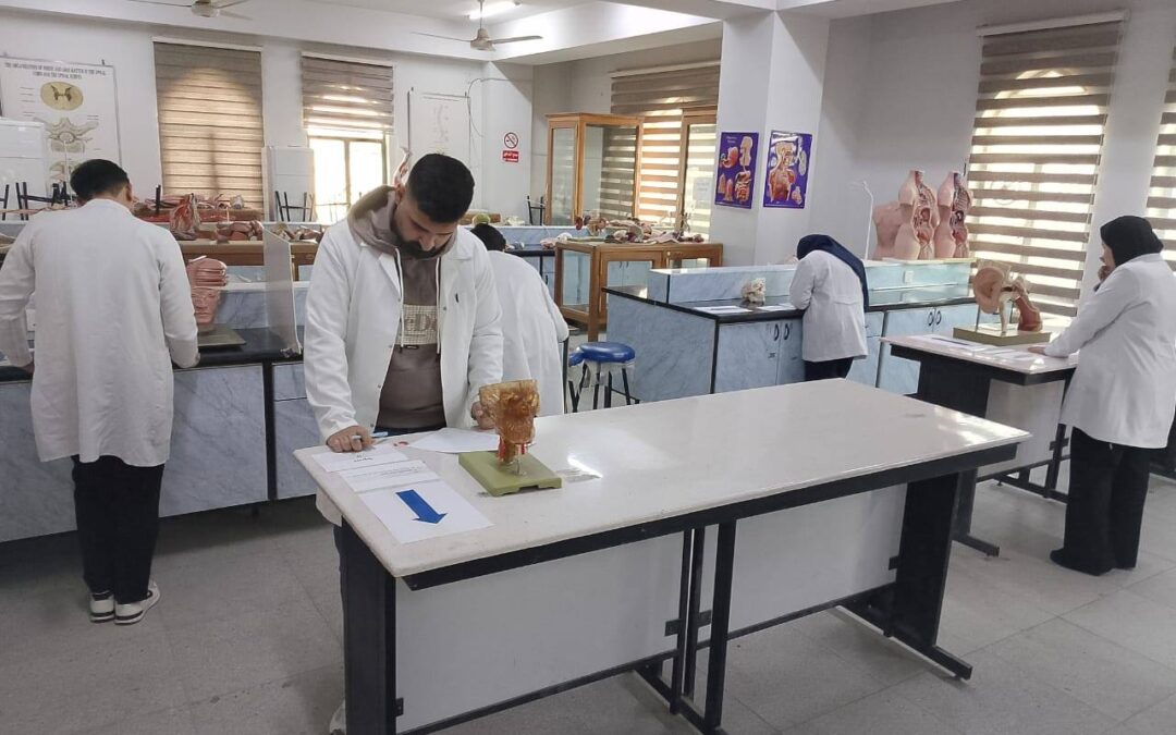 كلية الطب تنظم الامتحانات العملية للفروع الاساسية لنصف السنة “الامتحانات العملية: خطوة نحو التميز الأكاديمي”