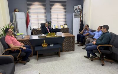 عميد كلية الطب يلتقي بمسؤول الاعلام والاتصال الحكومي في الكلية وفريق ال IT لتوزيع المهام وتنظيم سير العمل