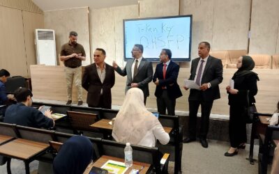 بدء الامتحانات النهائية الوزارية لطلبة المرحلة السادسة واستقبال اللجنة الوزارية المكلفة بمتابعة سير الامتحانات في كلية الطب