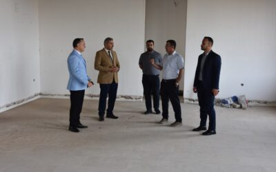عميد كلية الطب يجري جولة ميدانية للمباني المستحدثة في الكلية ويطلع على نسب إنجاز العمل فيها