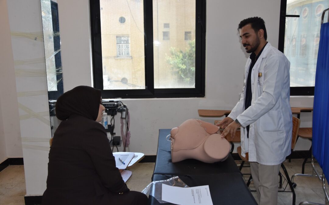 كلية الطب تجري الامتحان السريري لنهاية الكورس لطلبة المرحلة الرابعة