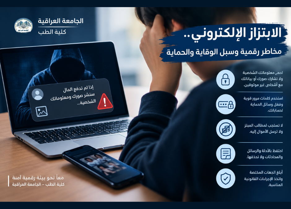الابتزاز الإلكتروني: مخاطر رقمية وسبل الوقاية والحماية